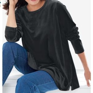 Women Within Plush Velour Sweater Size 2X